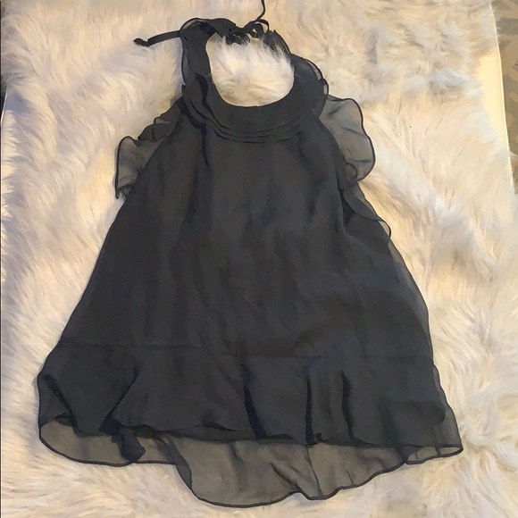 DIANE VON FURSTENBERG Ruffle halter Top - Picture 3 of 4